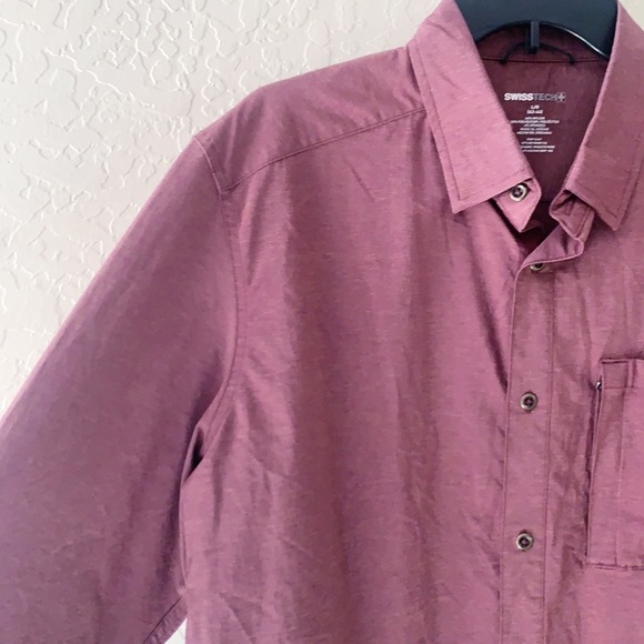 Swisstech “Windsor Wine” Button Up Shirt - Picture 4 of 9